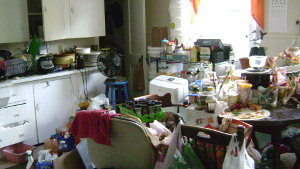 messy apartment
