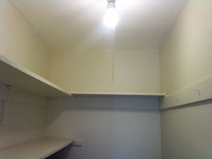 empty pantry shelves